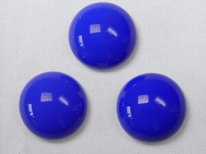 CAB-R18-33050 Lapis Opaque Czech Round Cabochon 18 mm