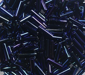 M-BGL-6-0452 Metallic Dark Blue Iris Miyuki Bugles 6mm