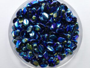 GB-23980-28703 Gekko beads, 3x5 mm, Jet Full AB