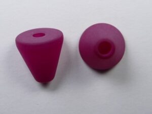 Pol-keg10-09 10 mm Polaris kegel kraal, fuchsia