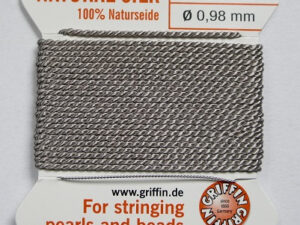 Parelzijde, maat 12, Grey