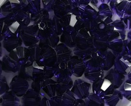 SW-05-PU 5 mm Purple Velvet Swarovski Element Bicones - Afbeelding 2