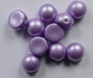 CAB-2-hole-02010-25011 Alabaster Pastel Light Rose 2-hole Cabochons, 6 mm - Afbeelding 1