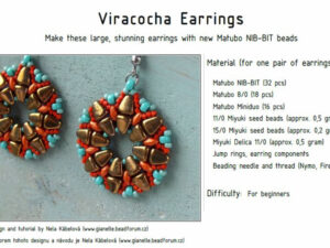 M-MD Gratis patroon: Viracocha Earrings
