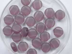 DD-20060-84110 Amethyst Matted DiscDuo Bead OP=OP