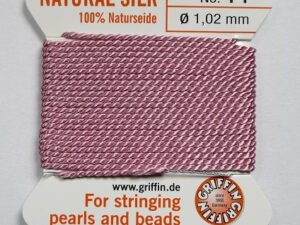 Parelzijde, maat 14, Dark Pink