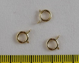 Springveer slotje, Gold Filled, 6 mm