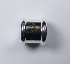 Magnetische 'bamboe'sluiting, 16x8 mm, Zilverkleurig - Afbeelding 3