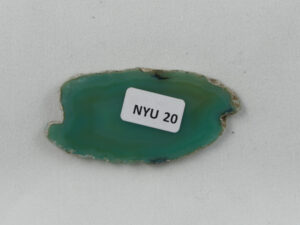 Agaatschijf, 58x29 mm, groen - Afbeelding 1