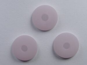 Pol-hr10-07 10 mm Polaris halfronde kraal, rosa