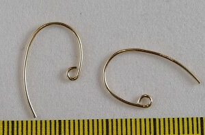 Oorhaakjes, Gold Filled, 13x20 mm - Afbeelding 1
