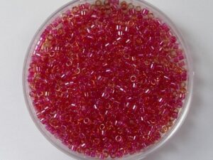 DB-11-0062 Lined Light Cranberry AB Miyuki Delica's 11/0 - Afbeelding 1