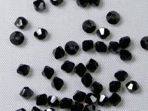 PrBiC-03-JET Jet Preciosa bicones 3 mm 50 stuks - Afbeelding 1
