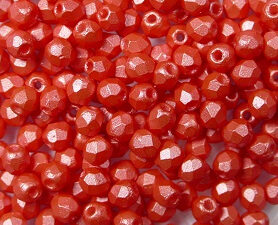 FP1-03-24006AL Pearl Shine Light Coral Czech Glass Facet Firepolish 3mm 50 stuks - Afbeelding 1