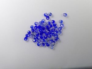 FP1-03-30091 Crystal-Cobalt Czech Glass Facet Firepolish 3mm 50 stuks - Afbeelding 1