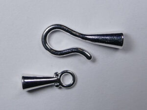 Haaksluiting, 3,2 mm, Silver plated