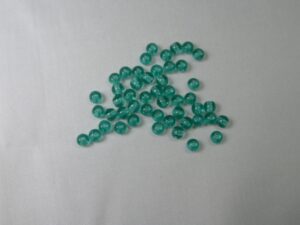 04-R-60220 Round Beads , 4 mm, Czech Glass Dark Teal - Afbeelding 1