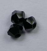 3 mm Jet Swarovski Element Bicones