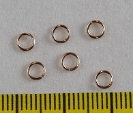 Jumpring, Rose Gold Filled 4 mm, 2 stuks