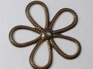 Vintaj beaded flower