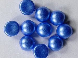 CAB-2-hole-02010-25020 2-hole Cabochons, 6 mm, Alabaster Pastel Turquoise