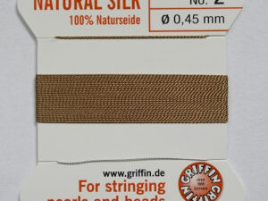 PZ-2-BEI Beige Parelzijde maat 2 - Afbeelding 1