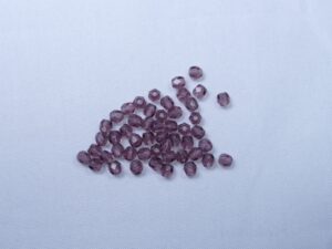 FP1-03-20070 Dark Amethyst Czech Glass Facet Firepolish 3mm 50 stuks - Afbeelding 1