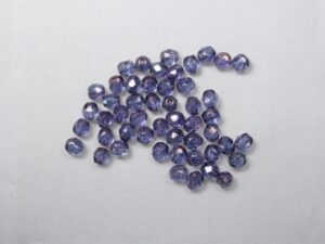 FP1-04-00030LE Luster Transparant Amethyst Czech Glass Facet Firepolish 4mm 50 stuks