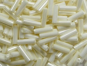 M-BGL-6-0594 Cream Ceylon Miyuki Bugles 6mm