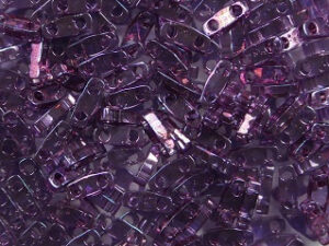 QTL-0316 Light Amethyst Gold Luster Miyuki Quarter Tila Beads 5x1,2 mm