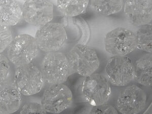 FP1-06-00030CK Crackle Crystal Czech Glass Facet Firepolish 6 mm