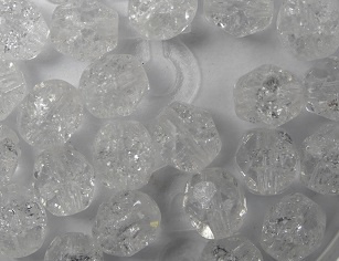 FP1-06-00030CK Crackle Crystal Czech Glass Facet Firepolish 6 mm FP1-06-00030CK Crackle Crystal Czech Glass Facet Firepolish 6 mm