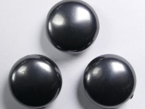 Coin parels, 16 mm, Swarovski, Black