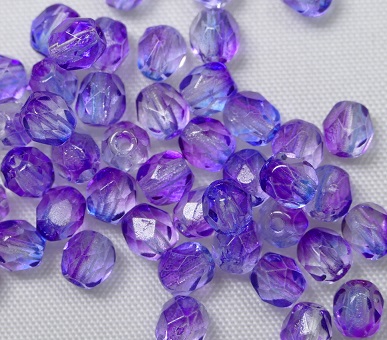 fp1-04-3202CR Blue Purple firepolish 4 mm color 3202CR
