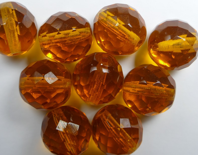 fp1-14-10070 14 mm firepolish topaz