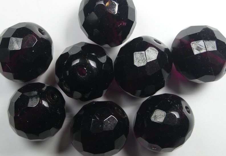 fp1-14-20080 14 mm firepolish dark amethyst