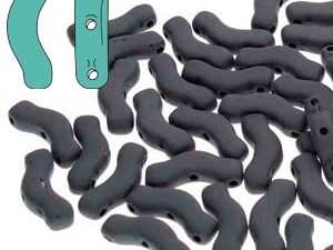 BrB-23980-84110 Bridge Beads Matte Jet 5 gram - Afbeelding 1