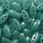 CL-63130-14400 cali beads opaque green turquoise luster
