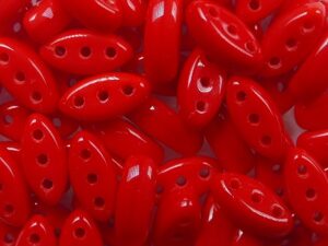 CL-93190 Cali Beads Opaque Red 20 Pc