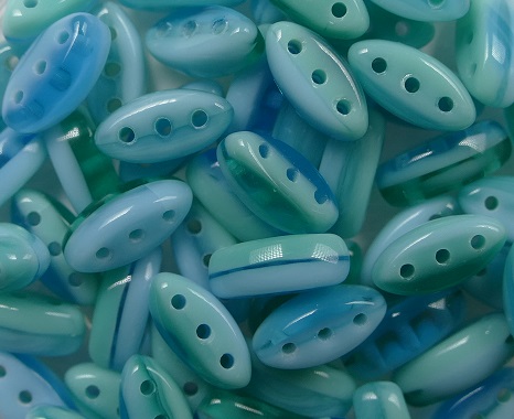 CL-LG003 cali beads mixed aqua turquoise green