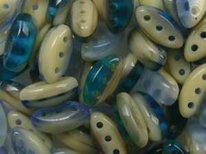 CL-X1346 Cali Beads Aqua Blue Crème Mêlee 20 Pc - Afbeelding 1