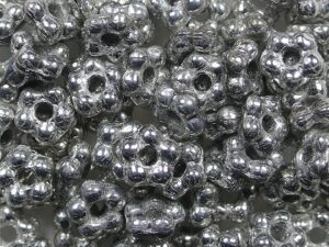 FB-00030-27000 Czech Glass Flower Beads, Crystal Full Labrador - Afbeelding 1