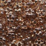 FB-00030-27101 czech glas flower beads crystal capri gold