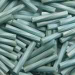 M-BGL-T12-2028 miyuki twisted bugle 12 mm opaque seafoam luster matte