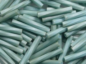 M-BGL-T12-2028 Matted Opaque Seafoam Luster Miyuki Twisted Bugles 12mm