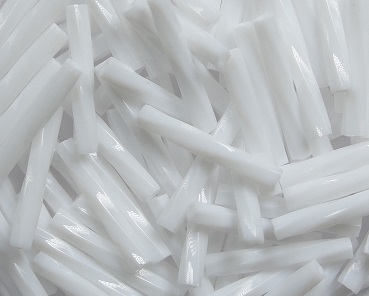 M-BGL-T12-402 miyuki twisted bugle 12 mm opaque white