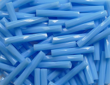 M-BGL-T12-413 miyuki twisted bugle 12 mm opaque turquoise blue