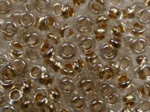 TN-06-0989 Gold Lined Crystal TOHO Demi Round