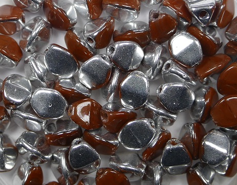 PI-99991-27001 pinch beads 5x3 dark oxblood half labrador