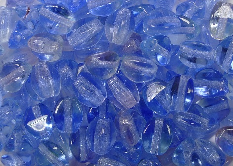 PI-x1532 pinch beads 5x3 mixed light sapphire crystal